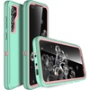 image:imageMXX Compatible with Samsung Galaxy S23 Ultra Case 3Layer Super Protective Full Heavy Duty Tough Rugged Bumper Cover Shock amp Dust Proof Made for Galaxy s23 Ultra Phone Case 68 BlackAquaLight Pink