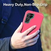 image:imageMXX Compatible with Samsung Galaxy S23 Ultra Case 3Layer Super Protective Full Heavy Duty Tough Rugged Bumper Cover Shock amp Dust Proof Made for Galaxy s23 Ultra Phone Case 68 BlackPinkLight Blue