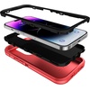 image:imageMXX Heavy Duty Made for iPhone 14 Case with Tempered Glass Screen Camera Lens Protector 3Layer Full Body Protection Shockproof Dustproof Cover for 14 Phone Case 61 RedBlackRedBlack