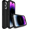 image:imageMXX Heavy Duty Made for iPhone 14 Case with Tempered Glass Screen Camera Lens Protector 3Layer Full Body Protection Shockproof Dustproof Cover for 14 Phone Case 61 RedBlackBlack