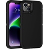 image:imageMXX Heavy Duty Made for iPhone 14 Case with Tempered Glass Screen Camera Lens Protector 3Layer Full Body Protection Shockproof Dustproof Cover for 14 Phone Case 61 RedBlackBlack