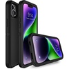 image:imageMXX Heavy Duty Made for iPhone 14 Case with Tempered Glass Screen Camera Lens Protector 3Layer Full Body Protection Shockproof Dustproof Cover for 14 Phone Case 61 RedBlackBlack