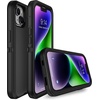 image:imageMXX Heavy Duty Made for iPhone 14 Case with Tempered Glass Screen Camera Lens Protector 3Layer Full Body Protection Shockproof Dustproof Cover for 14 Phone Case 61 RedBlackBlack