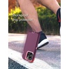 image:imageMXX Heavy Duty Made for iPhone 14 Case with Tempered Glass Screen Camera Lens Protector 3Layer Full Body Protection Shockproof Dustproof Cover for 14 Phone Case 61 RedBlackPlumLight Pink