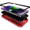 image:imageMXX Heavy Duty Made for iPhone 14 Case with Tempered Glass Screen Camera Lens Protector 3Layer Full Body Protection Shockproof Dustproof Cover for 14 Phone Case 61 RedBlackRedBlack