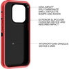 image:imageMXX Heavy Duty Made for iPhone 14 Case with Tempered Glass Screen Camera Lens Protector 3Layer Full Body Protection Shockproof Dustproof Cover for 14 Phone Case 61 RedBlackRedBlack