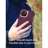image:imageMXX Heavy Duty Made for iPhone 14 Case with Tempered Glass Screen Camera Lens Protector 3Layer Full Body Protection Shockproof Dustproof Cover for 14 Phone Case 61 RedBlackPlumLight Pink