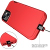 image:imageMXX Heavy Duty Made for iPhone 14 Case with Tempered Glass Screen Camera Lens Protector 3Layer Full Body Protection Shockproof Dustproof Cover for 14 Phone Case 61 RedBlackRedBlack