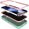 image:imageMXX Heavy Duty Made for iPhone 15 pro Case with Tempered Glass Screen Camera Lens Protector 3Layer Full Body Protection Shockproof Dustproof Cover for 15 pro Phone Case 61 AquaLight PinkAquaLight Pink
