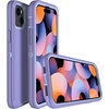 image:imageMXX Heavy Duty Made for iPhone 15 pro Case with Tempered Glass Screen Camera Lens Protector 3Layer Full Body Protection Shockproof Dustproof Cover for 15 pro Phone Case 61 AquaLight PinkLight Purple