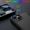 image:imageMXX Heavy Duty Made for iPhone 15 pro Case with Tempered Glass Screen Camera Lens Protector 3Layer Full Body Protection Shockproof Dustproof Cover for 15 pro Phone Case 61 AquaLight PinkBlack