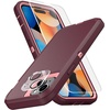 image:imageMXX Heavy Duty Made for iPhone 15 pro Case with Tempered Glass Screen Camera Lens Protector 3Layer Full Body Protection Shockproof Dustproof Cover for 15 pro Phone Case 61 AquaLight PinkPlumLight Pink
