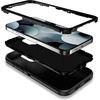 image:imageMXX Heavy Duty Made for iPhone 15 pro Case with Tempered Glass Screen Camera Lens Protector 3Layer Full Body Protection Shockproof Dustproof Cover for 15 pro Phone Case 61 AquaLight PinkBlack