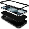 image:imageMXX Heavy Duty Made for iPhone 15 pro Case with Tempered Glass Screen Camera Lens Protector 3Layer Full Body Protection Shockproof Dustproof Cover for 15 pro Phone Case 61 AquaLight PinkBlack