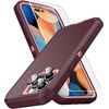 image:imageMXX Heavy Duty Made for iPhone 15 pro Case with Tempered Glass Screen Camera Lens Protector 3Layer Full Body Protection Shockproof Dustproof Cover for 15 pro Phone Case 61 AquaLight PinkPlumLight Pink