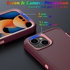image:imageMXX Heavy Duty Made for iPhone 15 pro Case with Tempered Glass Screen Camera Lens Protector 3Layer Full Body Protection Shockproof Dustproof Cover for 15 pro Phone Case 61 AquaLight PinkPlumLight Pink