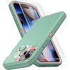 image:imageMXX Heavy Duty Made for iPhone 15 pro Case with Tempered Glass Screen Camera Lens Protector 3Layer Full Body Protection Shockproof Dustproof Cover for 15 pro Phone Case 61 AquaLight PinkAquaLight Pink