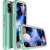 image:imageMXX Heavy Duty Made for iPhone 15 pro Case with Tempered Glass Screen Camera Lens Protector 3Layer Full Body Protection Shockproof Dustproof Cover for 15 pro Phone Case 61 AquaLight PinkAquaLight Pink