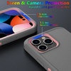 image:imageMXX Heavy Duty Made for iPhone 15 pro Case with Tempered Glass Screen Camera Lens Protector 3Layer Full Body Protection Shockproof Dustproof Cover for 15 pro Phone Case 61 AquaLight PinkGrayLight Pink