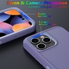 image:imageMXX Heavy Duty Made for iPhone 15 pro Case with Tempered Glass Screen Camera Lens Protector 3Layer Full Body Protection Shockproof Dustproof Cover for 15 pro Phone Case 61 AquaLight PinkLight Purple