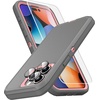 image:imageMXX Heavy Duty Made for iPhone 15 pro Case with Tempered Glass Screen Camera Lens Protector 3Layer Full Body Protection Shockproof Dustproof Cover for 15 pro Phone Case 61 AquaLight PinkGrayLight Pink