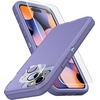 image:imageMXX Heavy Duty Made for iPhone 15 pro Case with Tempered Glass Screen Camera Lens Protector 3Layer Full Body Protection Shockproof Dustproof Cover for 15 pro Phone Case 61 AquaLight PinkLight Purple