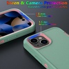 image:imageMXX Heavy Duty Made for iPhone 15 pro Case with Tempered Glass Screen Camera Lens Protector 3Layer Full Body Protection Shockproof Dustproof Cover for 15 pro Phone Case 61 AquaLight PinkAquaLight Pink