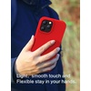 image:imageMXX Silicone Case for iPhone 13 Pro Max WScreen amp Camera Lens Protector Phone Cover Soft AntiScratch Microfiber Lining Liquid Gel Finish Coating FullBody Protective 67 Red