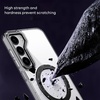 image:imageMXX Slim Design Samsung Galaxy s24 Ultra case with Builtin 360 Rotating Ring Stand Compatible with MagSafe Transparent Back Cover PurpleBlack