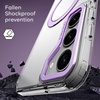 image:imageMXX Slim Design Samsung Galaxy s24 Ultra case with Builtin 360 Rotating Ring Stand Compatible with MagSafe Transparent Back Cover PurplePurple