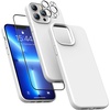 image:imageMXX for iPhone 13 pro Max Case  Soft Silicone Case with Screen Protector and Camera Lens Protector  Microfiber Lining AntiScratch Fullbody Protective Made for 13 pro Max Phone Case 67White