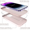 image:imageMXX for iPhone 13 pro Max Case  Soft Silicone Case with Screen Protector and Camera Lens Protector  Microfiber Lining AntiScratch Fullbody Protective Made for 13 pro Max Phone Case 67Morandi Pink