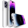image:imageMXX for iPhone 13 pro Max Case  Soft Silicone Case with Screen Protector and Camera Lens Protector  Microfiber Lining AntiScratch Fullbody Protective Made for 13 pro Max Phone Case 67White