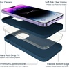 image:imageMXX for iPhone 13 pro Max Case  Soft Silicone Case with Screen Protector and Camera Lens Protector  Microfiber Lining AntiScratch Fullbody Protective Made for 13 pro Max Phone Case 67Cobalt Blue