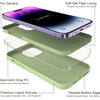 image:imageMXX for iPhone 13 pro Max Case  Soft Silicone Case with Screen Protector and Camera Lens Protector  Microfiber Lining AntiScratch Fullbody Protective Made for 13 pro Max Phone Case 67Matcha Green