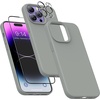 image:imageMXX for iPhone 13 pro Max Case  Soft Silicone Case with Screen Protector and Camera Lens Protector  Microfiber Lining AntiScratch Fullbody Protective Made for 13 pro Max Phone Case 67Charcoal Gray