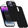 image:imageMXX for iPhone 13 pro Max Case  Soft Silicone Case with Screen Protector and Camera Lens Protector  Microfiber Lining AntiScratch Fullbody Protective Made for 13 pro Max Phone Case 67Black