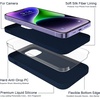 image:imageMXX for iPhone 13 pro Max Case  Soft Silicone Case with Screen Protector and Camera Lens Protector  Microfiber Lining AntiScratch Fullbody Protective Made for 13 pro Max Phone Case 67Navy Blue