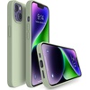 image:imageMXX for iPhone 13 pro Max Case  Soft Silicone Case with Screen Protector and Camera Lens Protector  Microfiber Lining AntiScratch Fullbody Protective Made for 13 pro Max Phone Case 67Copper Green