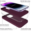 image:imageMXX for iPhone 13 pro Max Case  Soft Silicone Case with Screen Protector and Camera Lens Protector  Microfiber Lining AntiScratch Fullbody Protective Made for 13 pro Max Phone Case 67Wine Red