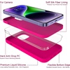 image:imageMXX for iPhone 13 pro Max Case  Soft Silicone Case with Screen Protector and Camera Lens Protector  Microfiber Lining AntiScratch Fullbody Protective Made for 13 pro Max Phone Case 67Hot Pink
