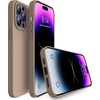image:imageMXX for iPhone 13 pro Max Case  Soft Silicone Case with Screen Protector and Camera Lens Protector  Microfiber Lining AntiScratch Fullbody Protective Made for 13 pro Max Phone Case 67Light Coffee