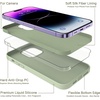 image:imageMXX for iPhone 13 pro Max Case  Soft Silicone Case with Screen Protector and Camera Lens Protector  Microfiber Lining AntiScratch Fullbody Protective Made for 13 pro Max Phone Case 67Copper Green
