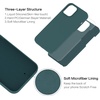 image:imageMXX for iPhone 13 pro Max Case  Soft Silicone Case with Screen Protector and Camera Lens Protector  Microfiber Lining AntiScratch Fullbody Protective Made for 13 pro Max Phone Case 67Midnight Green