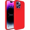 image:imageMXX for iPhone 13 pro Max Case  Soft Silicone Case with Screen Protector and Camera Lens Protector  Microfiber Lining AntiScratch Fullbody Protective Made for 13 pro Max Phone Case 67Red