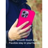 image:imageMXX for iPhone 13 pro Max Case  Soft Silicone Case with Screen Protector and Camera Lens Protector  Microfiber Lining AntiScratch Fullbody Protective Made for 13 pro Max Phone Case 67Hot Pink