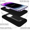 image:imageMXX for iPhone 13 pro Max Case  Soft Silicone Case with Screen Protector and Camera Lens Protector  Microfiber Lining AntiScratch Fullbody Protective Made for 13 pro Max Phone Case 67Black