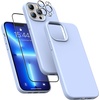 image:imageMXX for iPhone 13 pro Max Case  Soft Silicone Case with Screen Protector and Camera Lens Protector  Microfiber Lining AntiScratch Fullbody Protective Made for 13 pro Max Phone Case 67Clove Purple