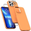 image:imageMXX for iPhone 13 pro Max Case  Soft Silicone Case with Screen Protector and Camera Lens Protector  Microfiber Lining AntiScratch Fullbody Protective Made for 13 pro Max Phone Case 67Kumquat