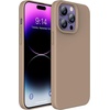 image:imageMXX for iPhone 13 pro Max Case  Soft Silicone Case with Screen Protector and Camera Lens Protector  Microfiber Lining AntiScratch Fullbody Protective Made for 13 pro Max Phone Case 67Light Coffee